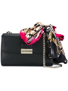 сумка на плечо с откидным клапаном Love Moschino