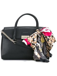 средняя сумка-тоут с двумя ручками Love Moschino