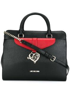 средняя сумка-тоут с двумя ручками Love Moschino