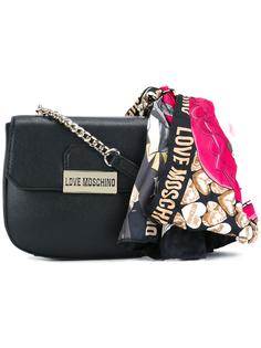 сумка через плечо с откидным клапаном Love Moschino