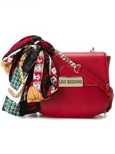 сумка через плечо с откидным клапаном Love Moschino