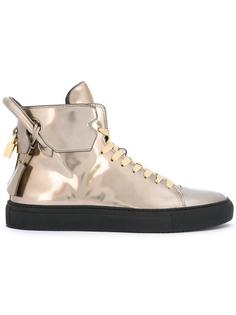 metallic hi-top sneakers Buscemi