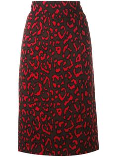 юбка с животным принтом Blumarine
