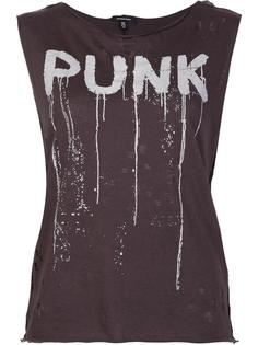 'Punk' sleeveless destroyed shirt R13