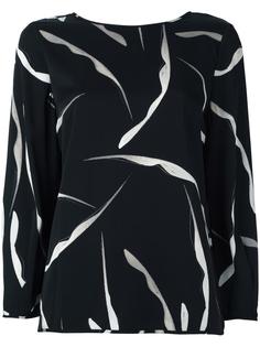 abstract print longsleeved blouse Diane Von Furstenberg