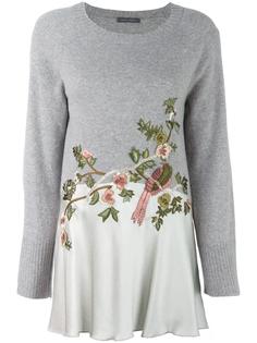 bird embroidered jumper Alberta Ferretti