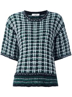 checked couture knit T-shirt Dorothee Schumacher