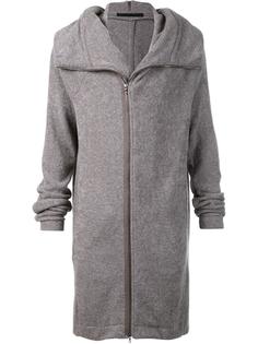 asymmetric zip hooded jumper  Julius