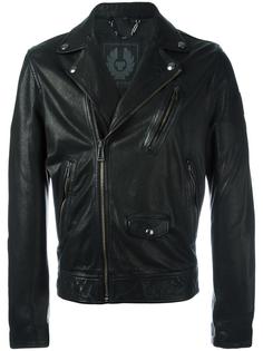zip up biker jacket Belstaff