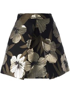 metallic floral A-line skirt P.A.R.O.S.H.
