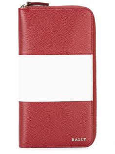 striped zip up cardholder Bally