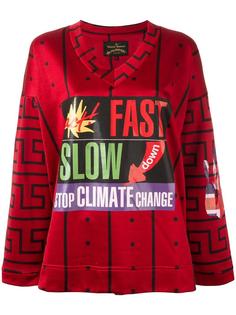'Act Fast Slow Down' sweatshirt Vivienne Westwood Anglomania