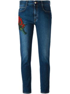 джинсы с аппликацией  Stella McCartney