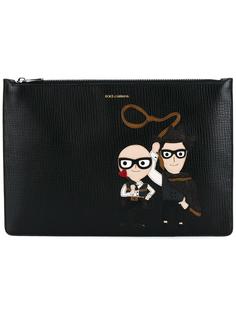 клатч с аппликацией Dolce &amp; Gabbana