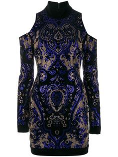 платье с открытыми плечами  Balmain