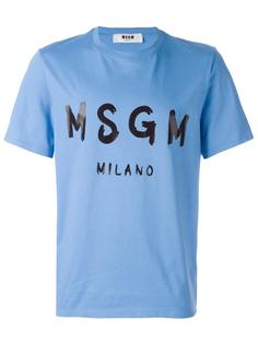 футболка с логотипом MSGM