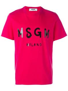 футболка с логотипом MSGM