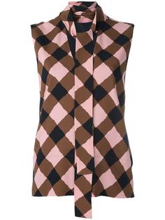 блузка с узором решетка Marni