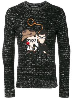 свитер с нашивкой Dolce &amp; Gabbana