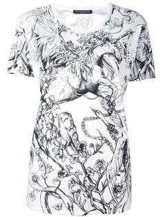 футболка с принтом Alexander McQueen