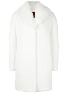 padded fur lined coat Moncler Gamme Rouge