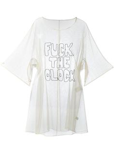 mesh embroidered oversized T-shirt Undercover