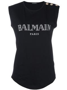 удлиненный топ Balmain