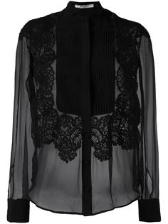 прозрачная рубашка с вышивкой Givenchy
