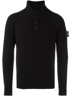 джемпер с воротником на пуговицах Stone Island