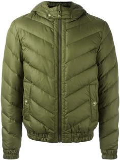 hooded quilted jacket Versus