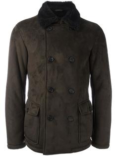 contrast collar peacoat Armani Jeans