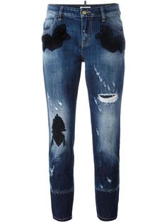 декорированные джинсы бойфренды Amen