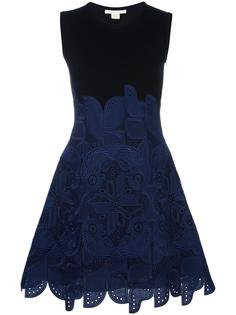 ethnic motif flared dress Antonio Berardi