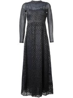сетчатое расклешенное платье M Missoni