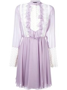шифоновое платье с рюшами Giambattista Valli