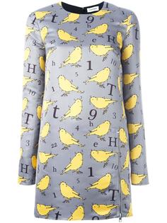 bird print dress Au Jour Le Jour