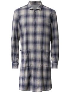 long plaid coat Attachment