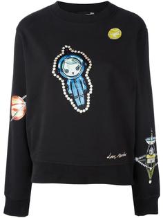 толстовка с принтом астронавта Love Moschino