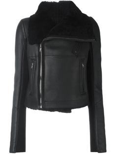 укороченная байкерская куртка Rick Owens