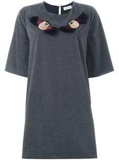 embroidered bird T-shirt dress Au Jour Le Jour