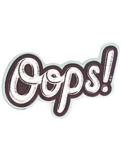 наклейка 'Oops!'  Anya Hindmarch