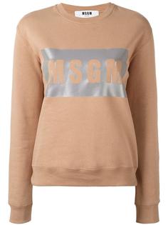 толстовка с принтом-логотипом MSGM