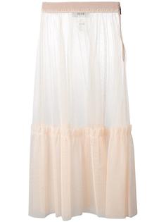 sheer pleated skirt MSGM