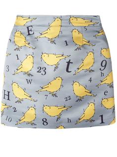 bird print skirt  Au Jour Le Jour