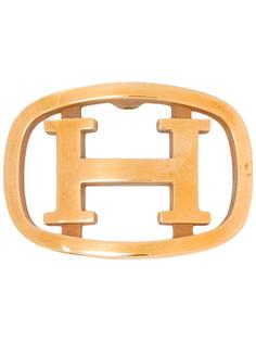 circled logo belt buckle Hermès Vintage