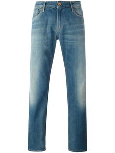 джинсы с потертой отделкой Armani Jeans