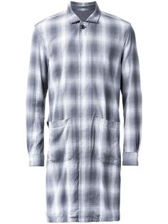 long plaid coat Attachment