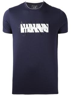 футболка с принтом-логотипом Armani Jeans