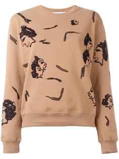 толстовка с вышивкой MSGM