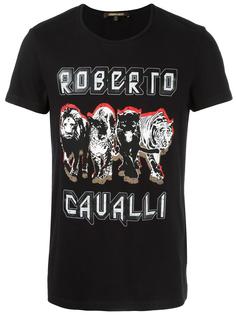 футболка 'Wild Cats' Roberto Cavalli